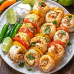 Cheesy Shrimp and Crab Fajita Rolls