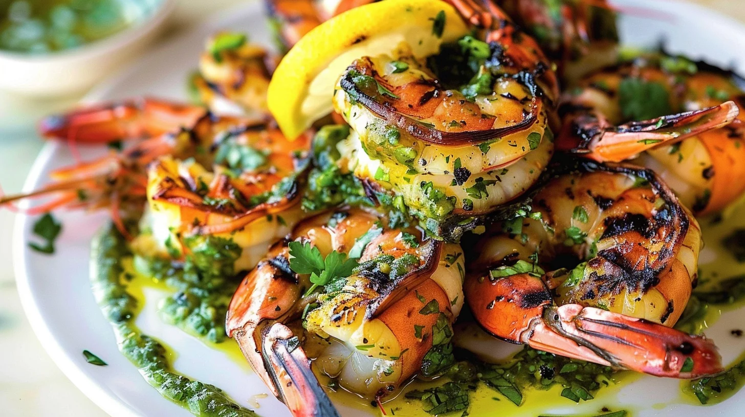 Chimichurri Grilled Prawns