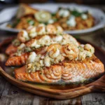 Crab and Shrimp Stuffed Salmon