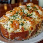 Crabby Shrimp Garlic Bread