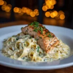 Creamy Garlic Salmon Alfredo