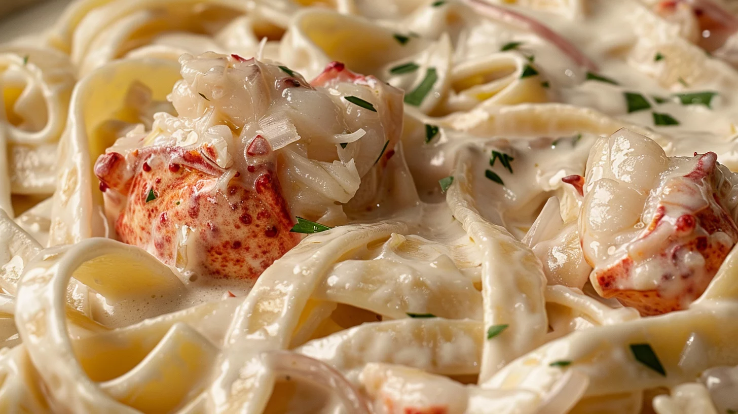 Creamy Lobster Fettuccine Alfredo