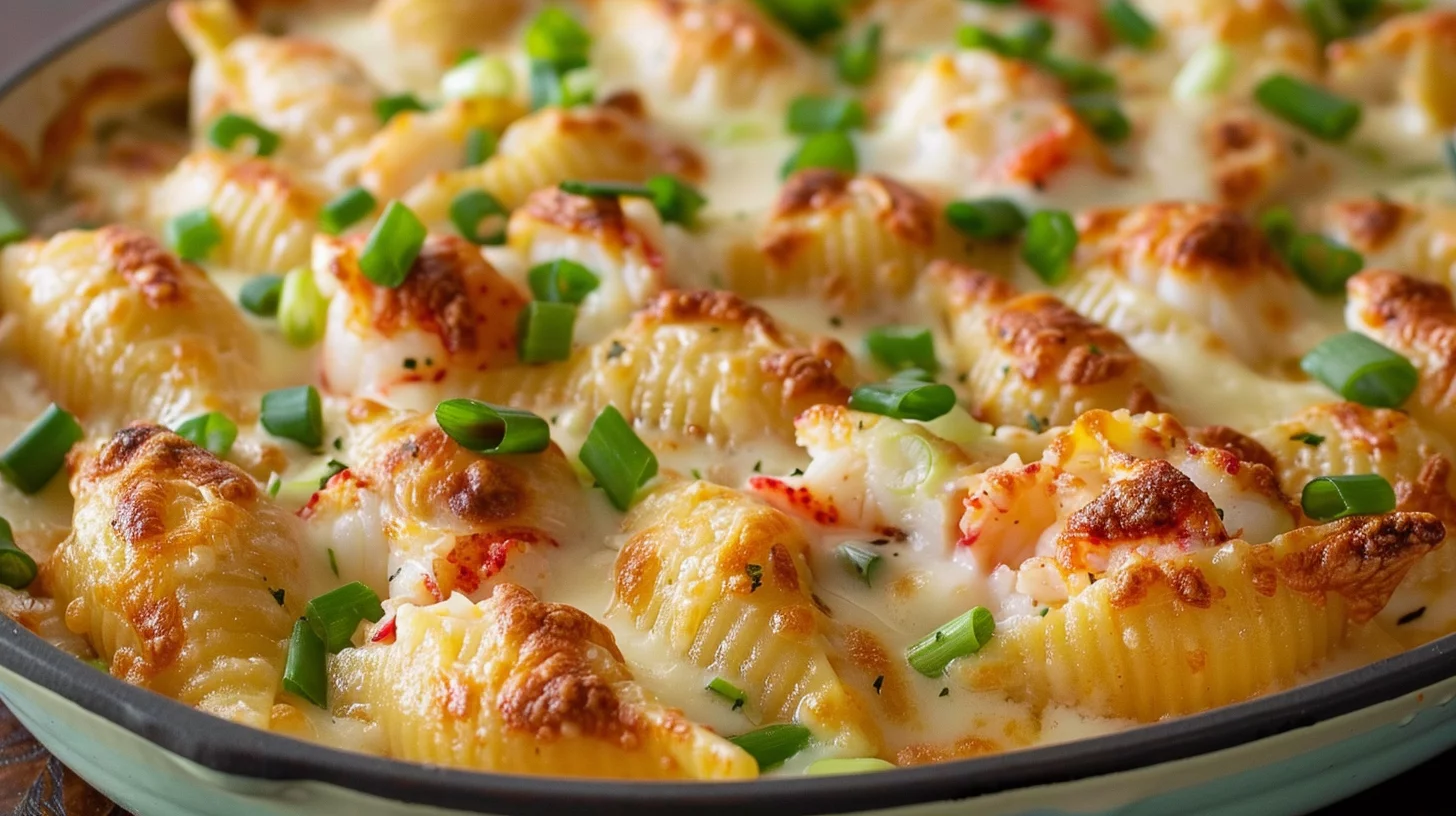 Creamy Lobster Stuffed Pasta Shells