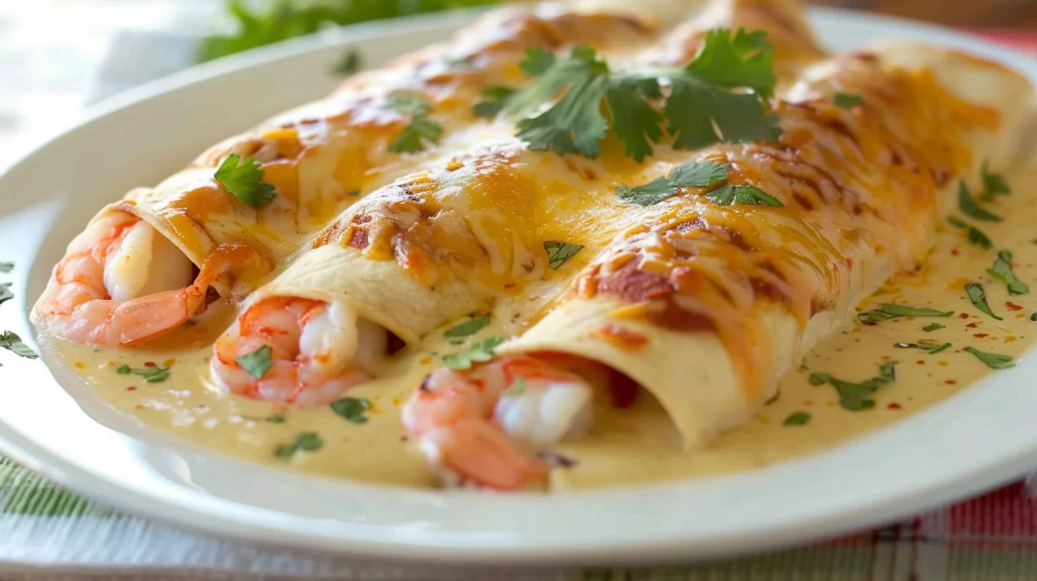 Creamy Shrimp Enchiladas