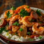 Creole Gumbo With Shrimp Chicken and Sausage