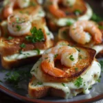 Crispy Shrimp Alfredo-stuffed Grilled Cheese Bombs