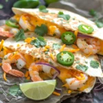 Crispy Shrimp and Cheese Bomb Quesadillas
