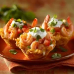 Crispy Shrimp Nacho-stuffed Muffin Tops