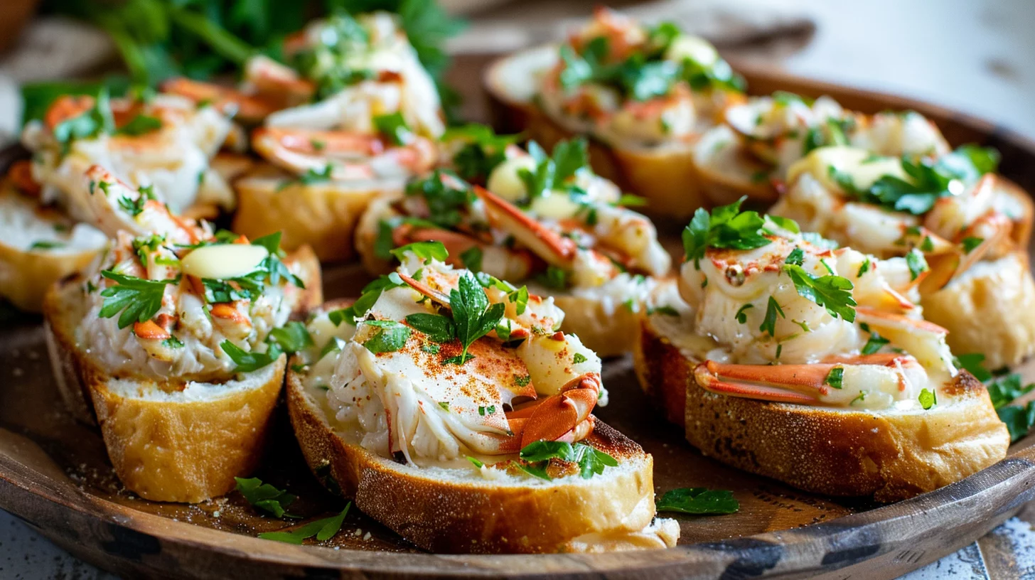 Garlic Butter King Crab Bombs