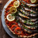 Grilled Sardines and Anchovytomato Pie