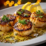Grilled Scallops With Lemon Butter