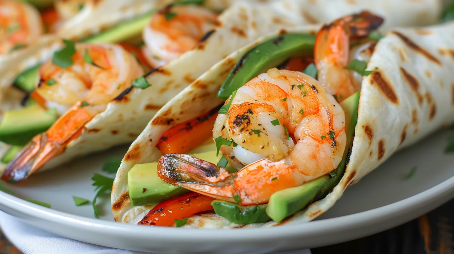Grilled Shrimp Avocado Wraps