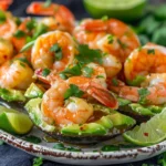 Honey Sriracha Shrimp Stuffed Avocado Boats
