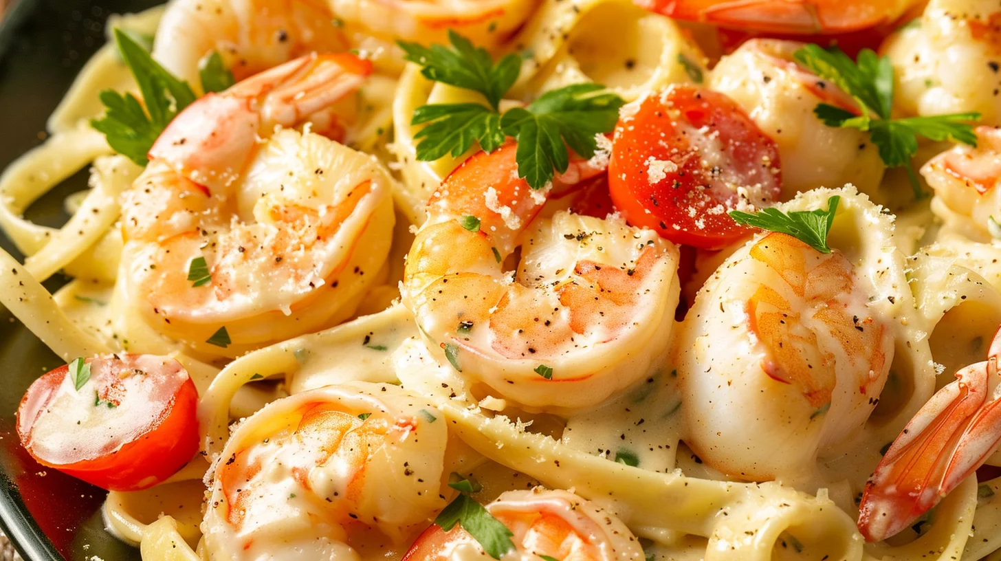 Loaded Seafood Alfredo