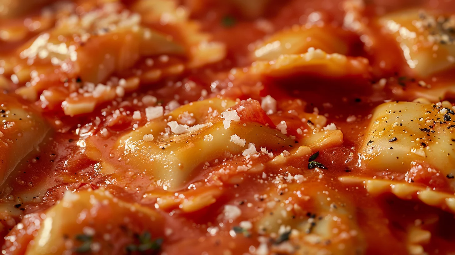 Lobster Ravioli With Creamy Tomato Sauce