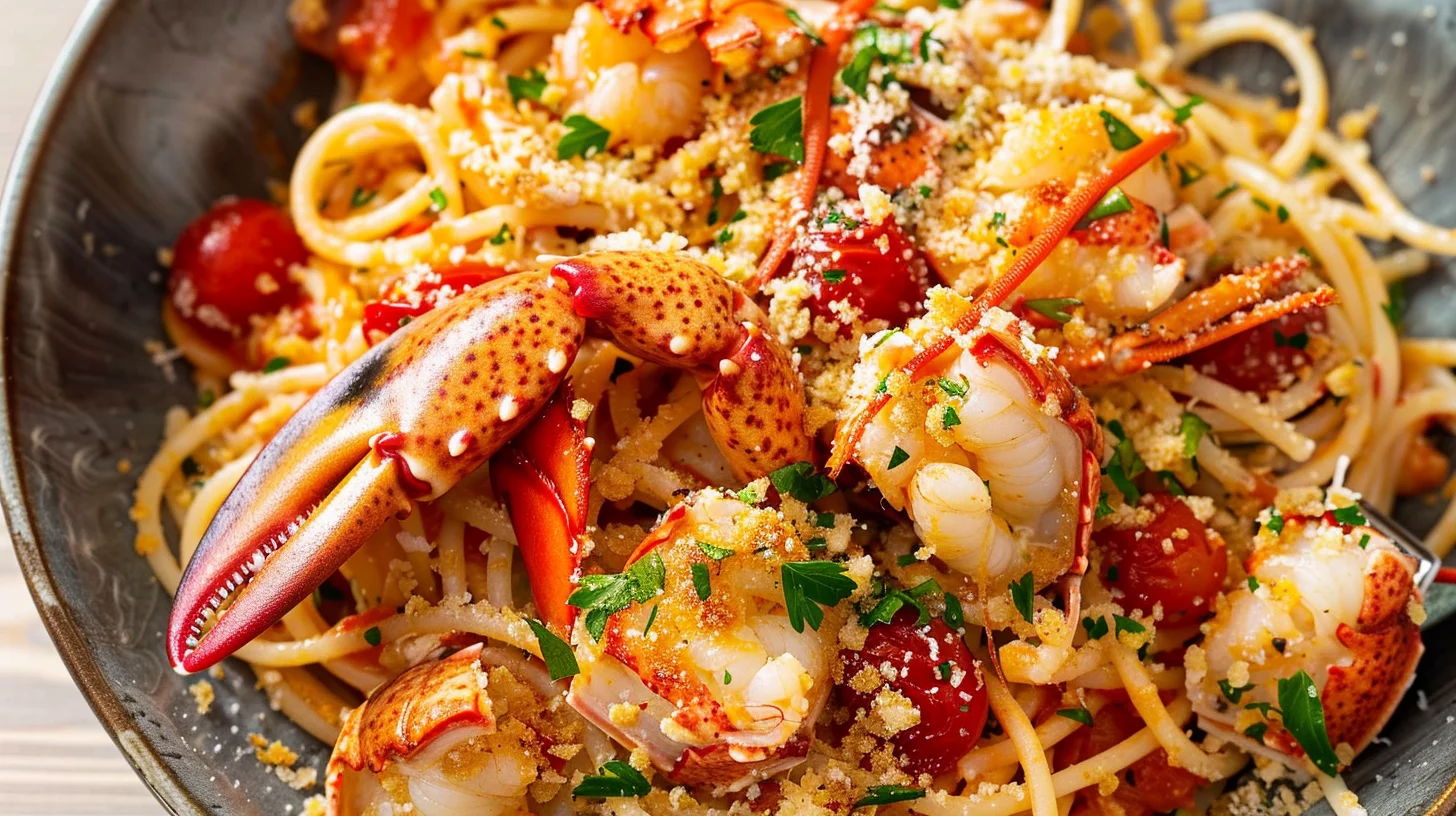 Lobster Spaghetti With Cherry Tomato Sauce