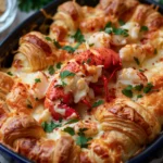Lobster Thermidor Stuffed Croissant Casserole