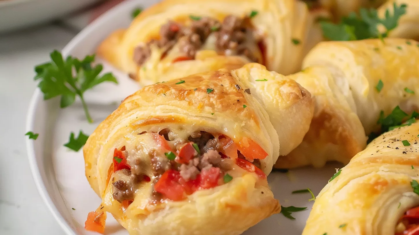 Rotel Sausage Crescents