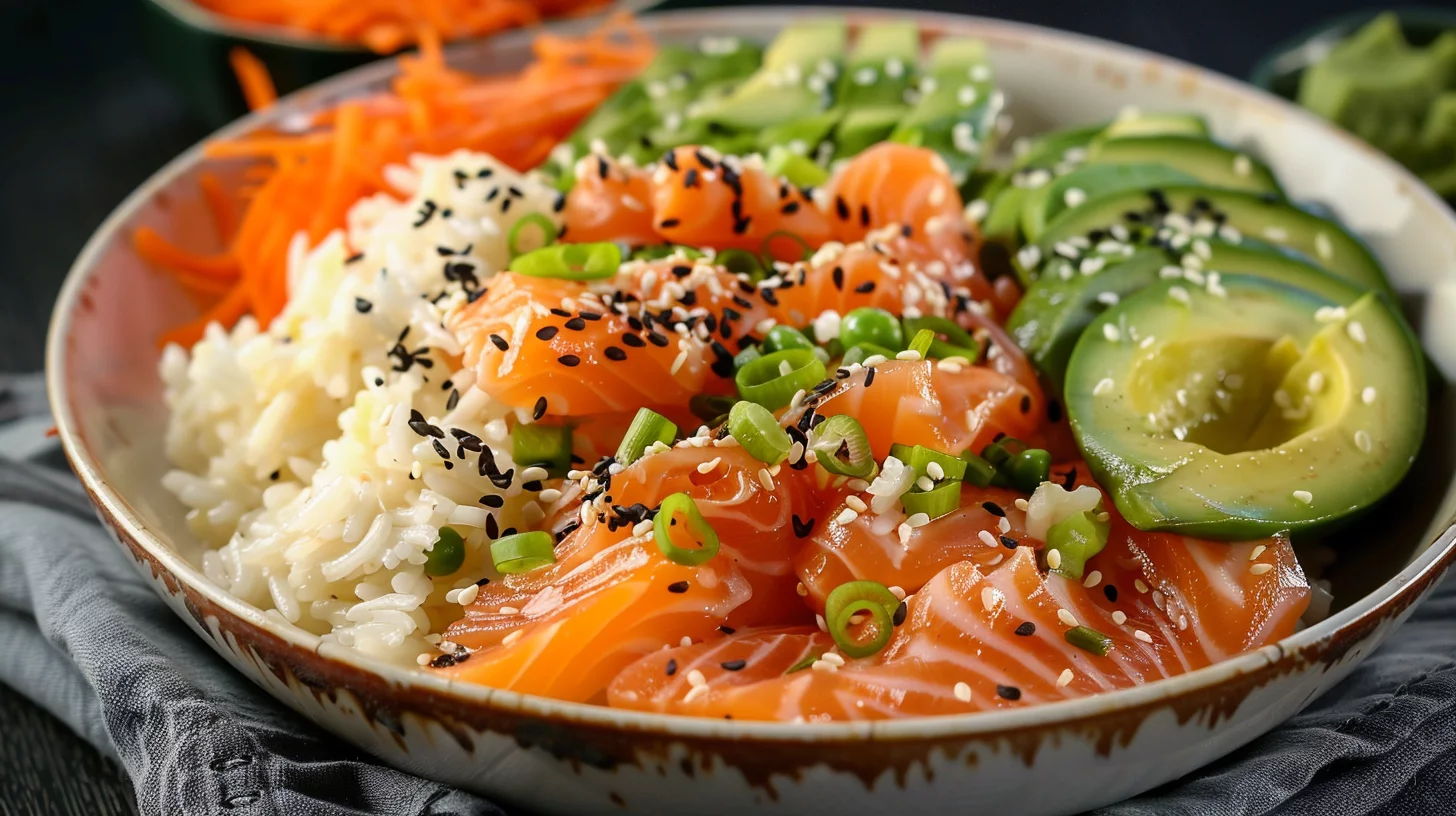 Salmon Rice Bowl Emily Mariko Style