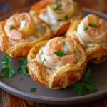Shrimp Alfredo Croissant Crust Bomb Cups