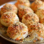 Shrimp and Cheddar-stuffed Garlic Scone Bombs