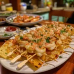 Shrimp and Crab Toasted Nacho Bomb Sticks