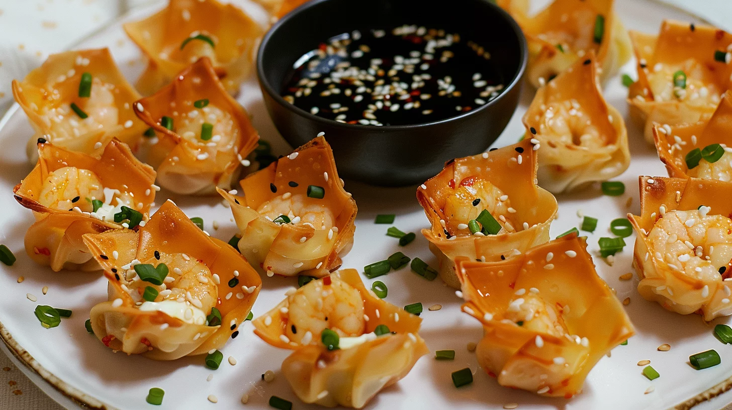 Shrimp and Cream Cheese Wontons