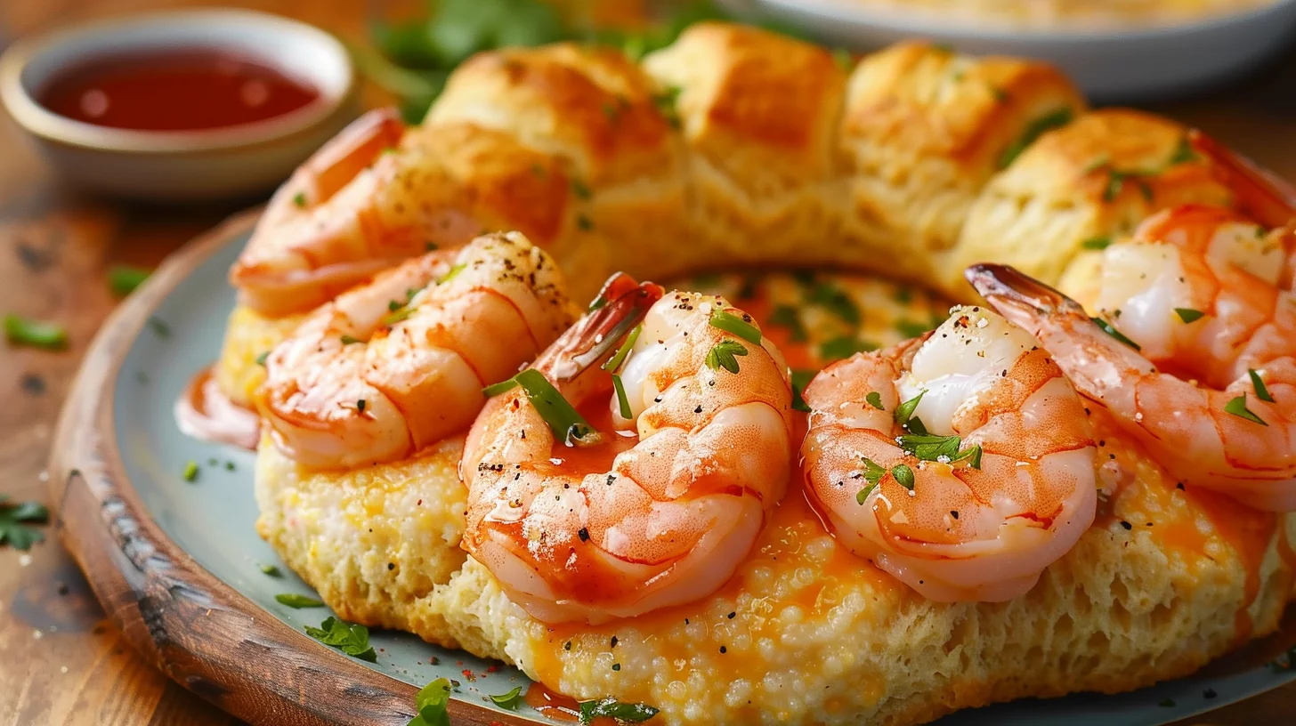 Shrimp and Grits Biscuit Bomb Ring