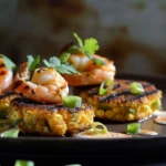 Shrimp Bomb-stuffed Grilled Corn Cakes