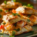 Shrimp Nacho Bomb-stuffed Garlic Biscuits