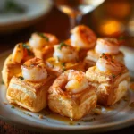 Shrimp-stuffed Croissant Cubes With Garlic Queso Core