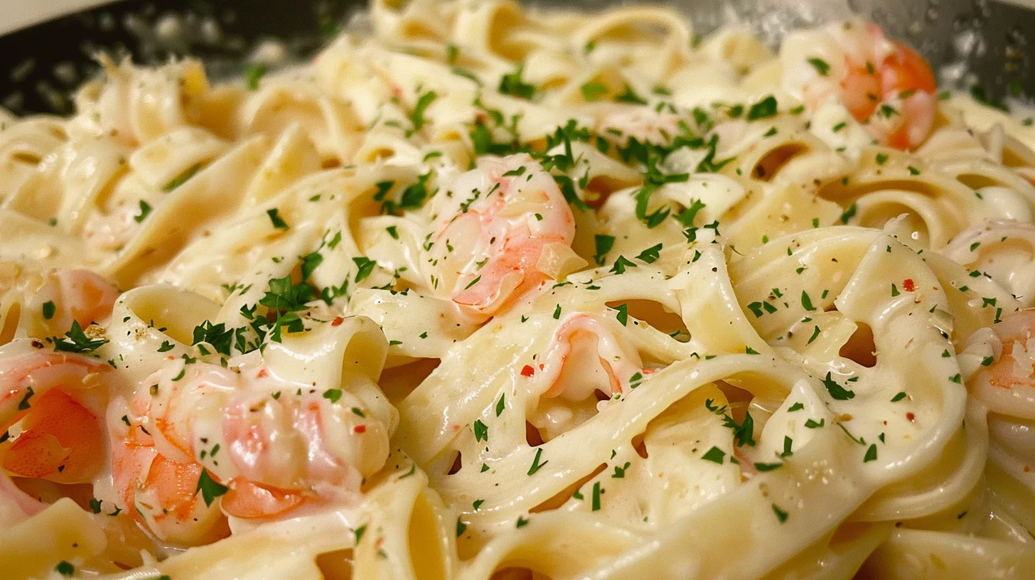 Ultimate Seafood Alfredo Pasta