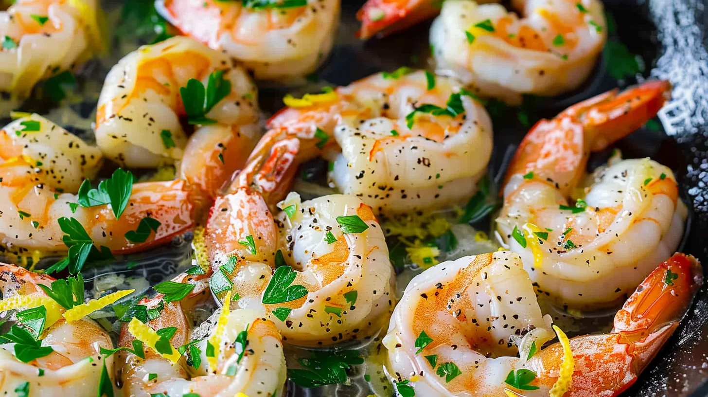 Zesty Lemon Pepper Shrimp Skillet