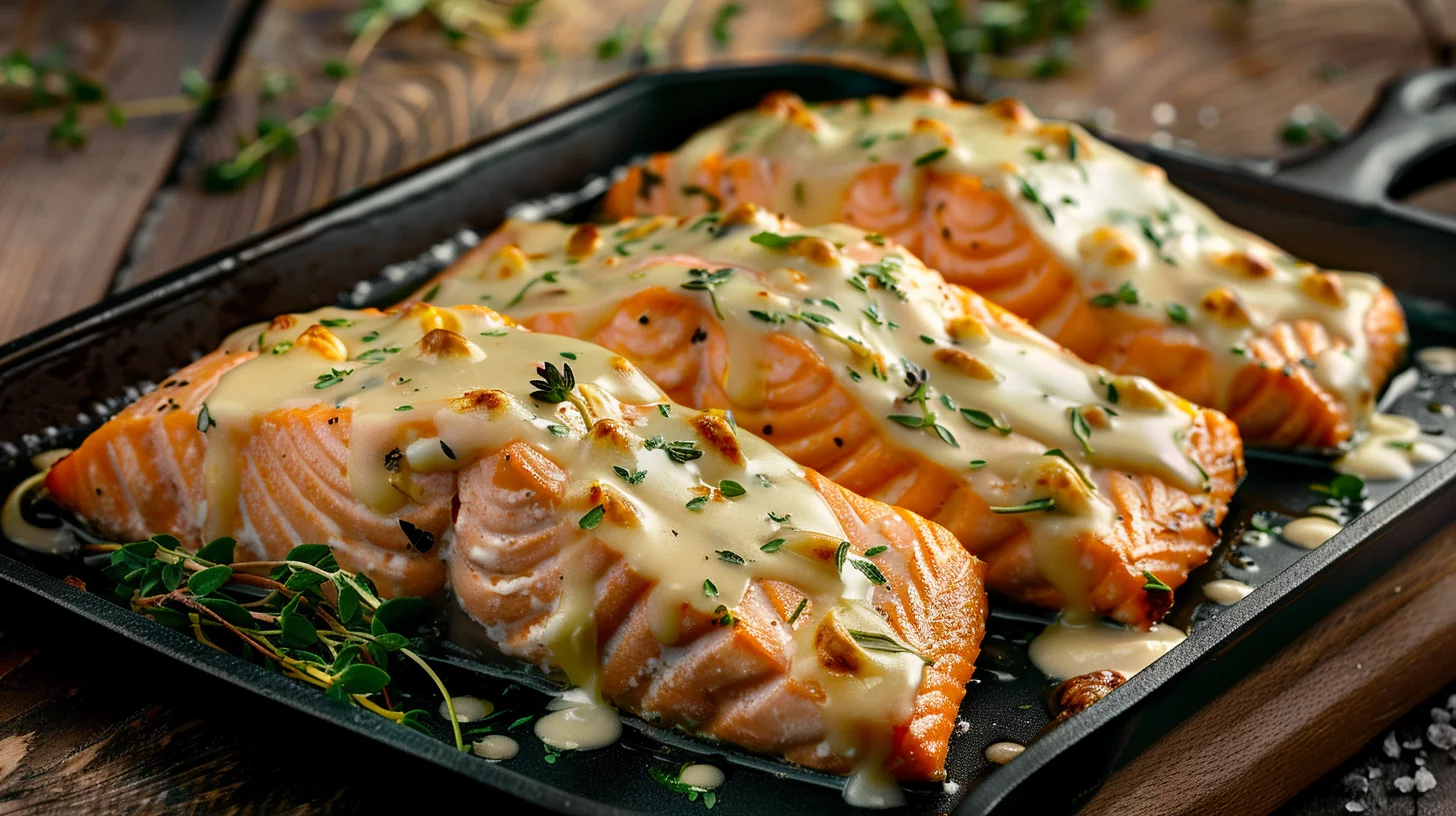 Baked Creamy Boursin Salmon