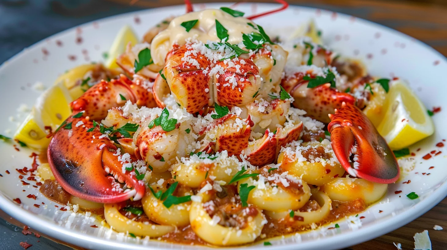 Bobby Flay's Lobster Cavatelli With Calabrian Chili Tomato Sauce and Anchovy Butter