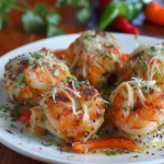 Cheesy Shrimp and Crab Bombs With Fajita Peppers