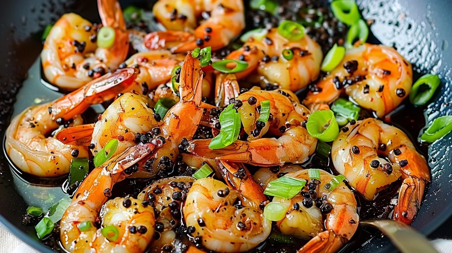 Chinese Black Pepper Shrimp