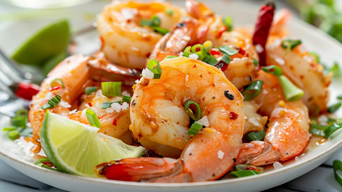 Chinese Salt and Pepper Shrimp With Aromatic Spices