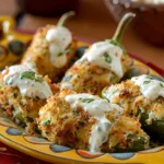 Crab and Cream Cheese Stuffed Jalapeño Poppers With Ranch