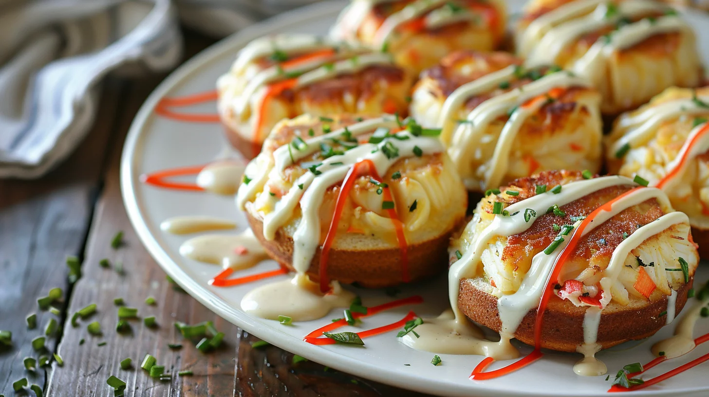 Crab Cake Benedict Casserole With Hollandaise Drizzle