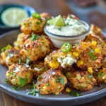 Crabby Corn and Jalapeño Fritters With Lime Aioli