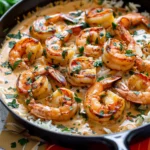 Creamy Garlic Paprika Shrimp Skillet