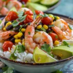 Fiesta Lime Shrimp Bowls