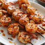 Firecracker Shrimp Skewers With Garlic Chili Glaze
