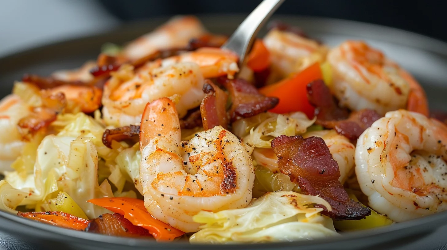Fried Cabbage With Shrimp