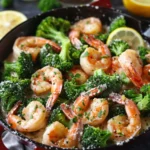 Garlic Butter Shrimp and Broccoli Skillet