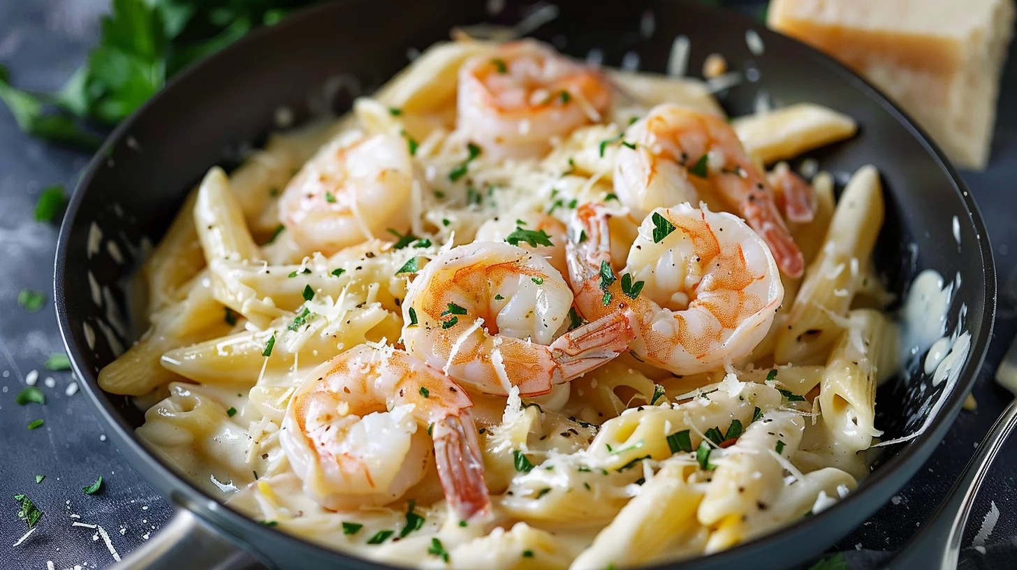 Garlic Shrimp Alfredo