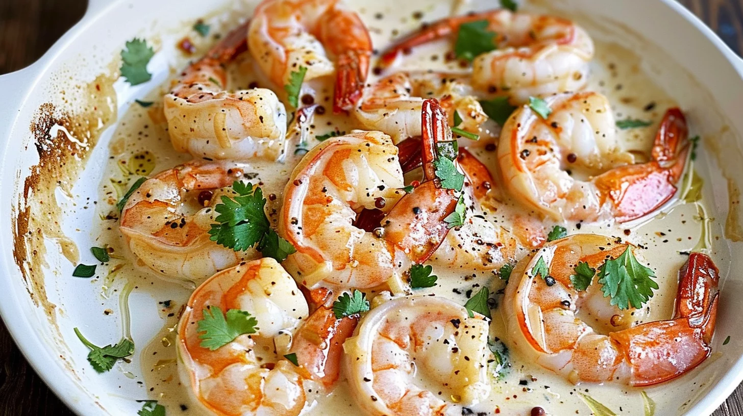 Garlic Shrimp In Coconut Milk