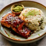 Gochujang Salmon With Pandan Rice