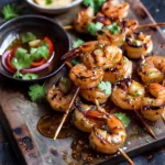 Honey Garlic Korean Bbq Grilled Shrimp